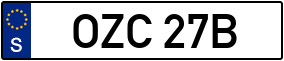 Trailer License Plate